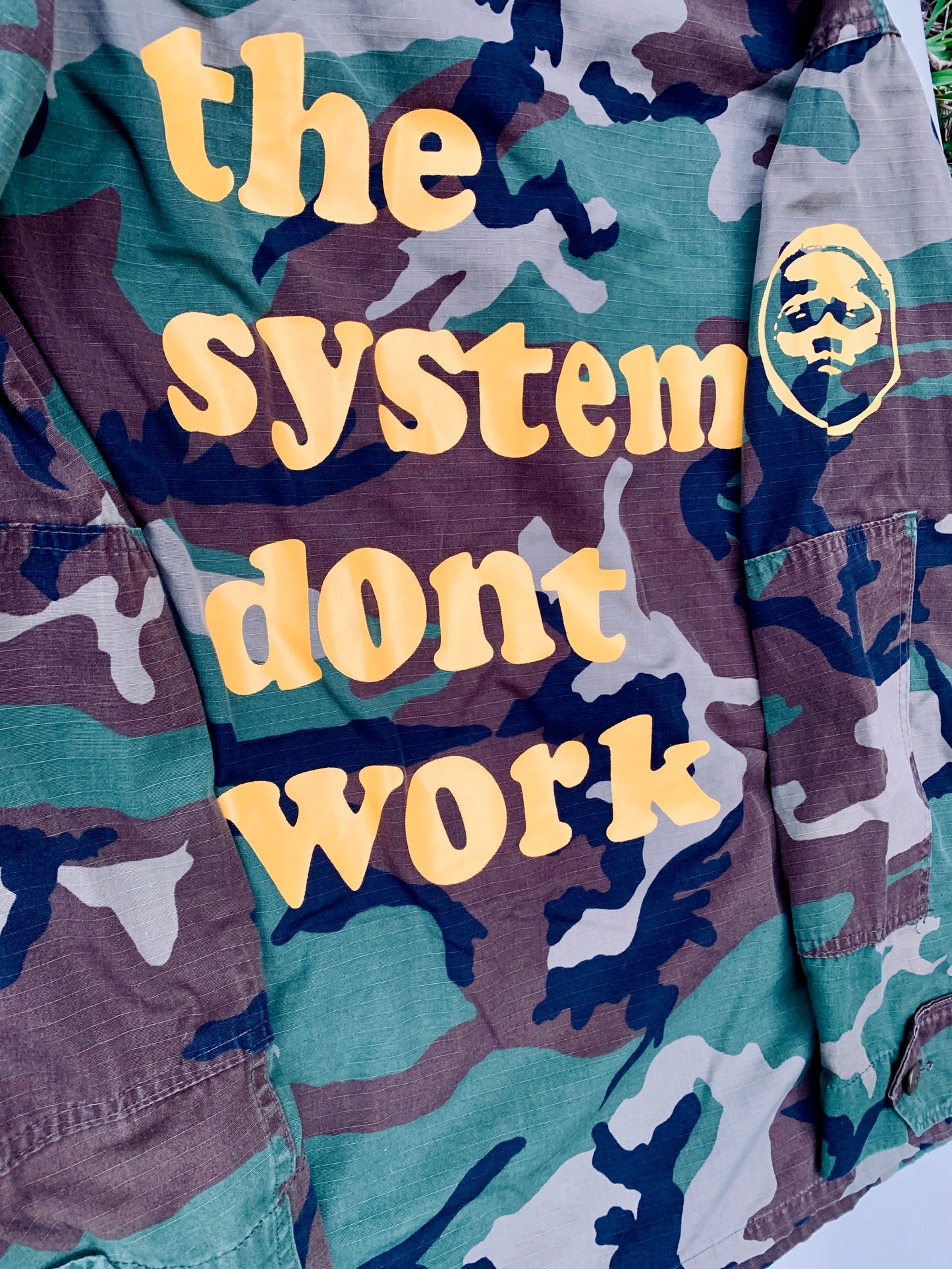 TheSystemDontWork Repurposed M81 Woodland Camo Jacket Light
