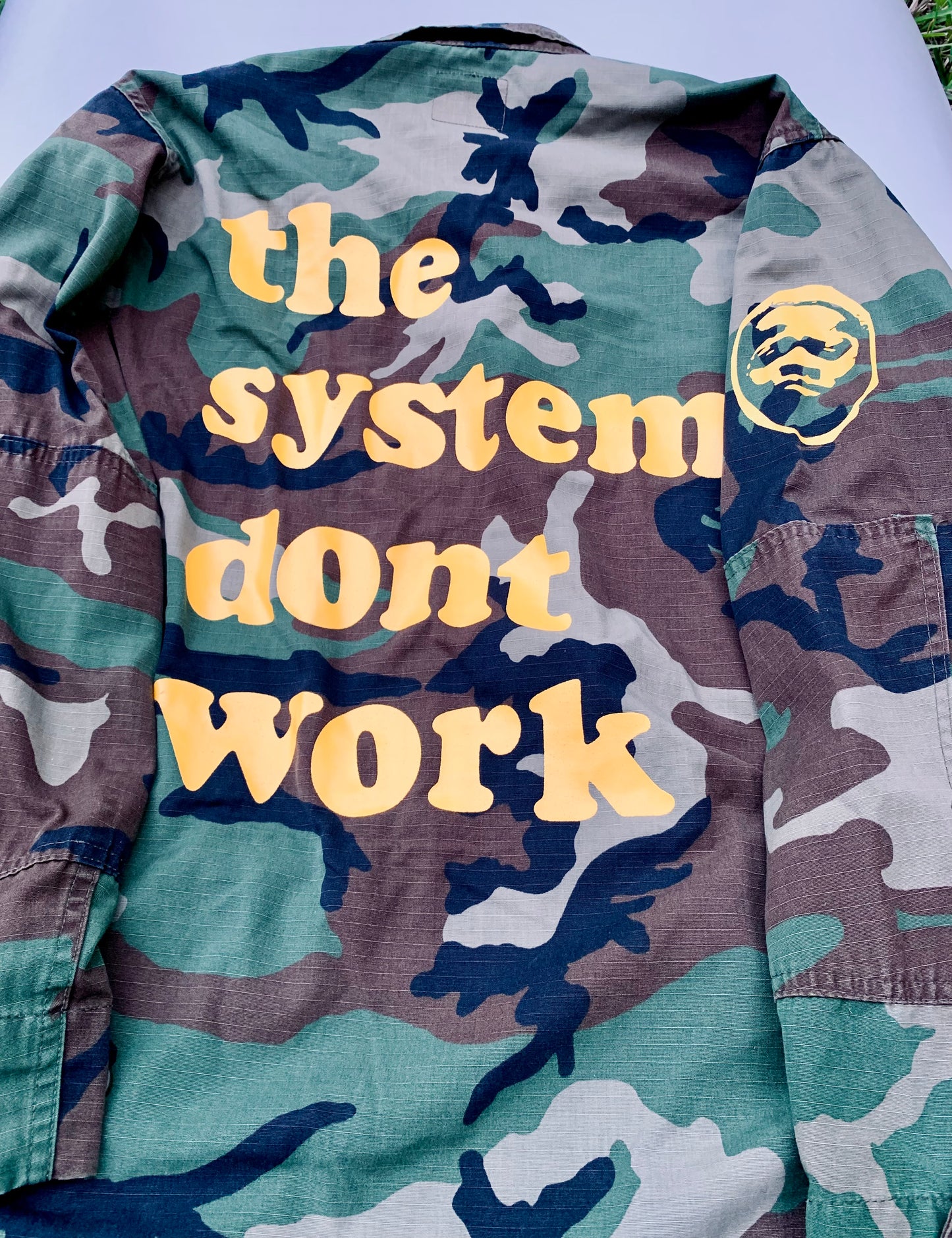 TheSystemDontWork Repurposed M81 Woodland Camo Jacket Light