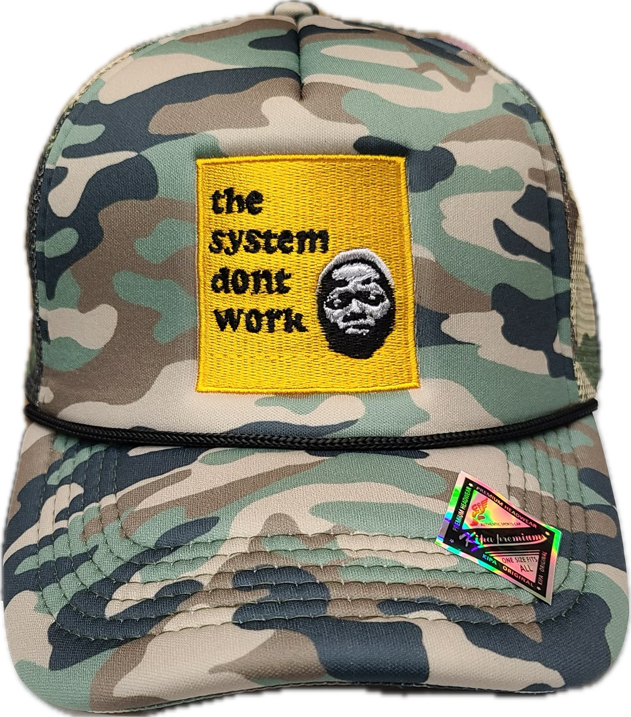 TheSystemDontWork 1.0 OG Camo Trucker Cap š§¢