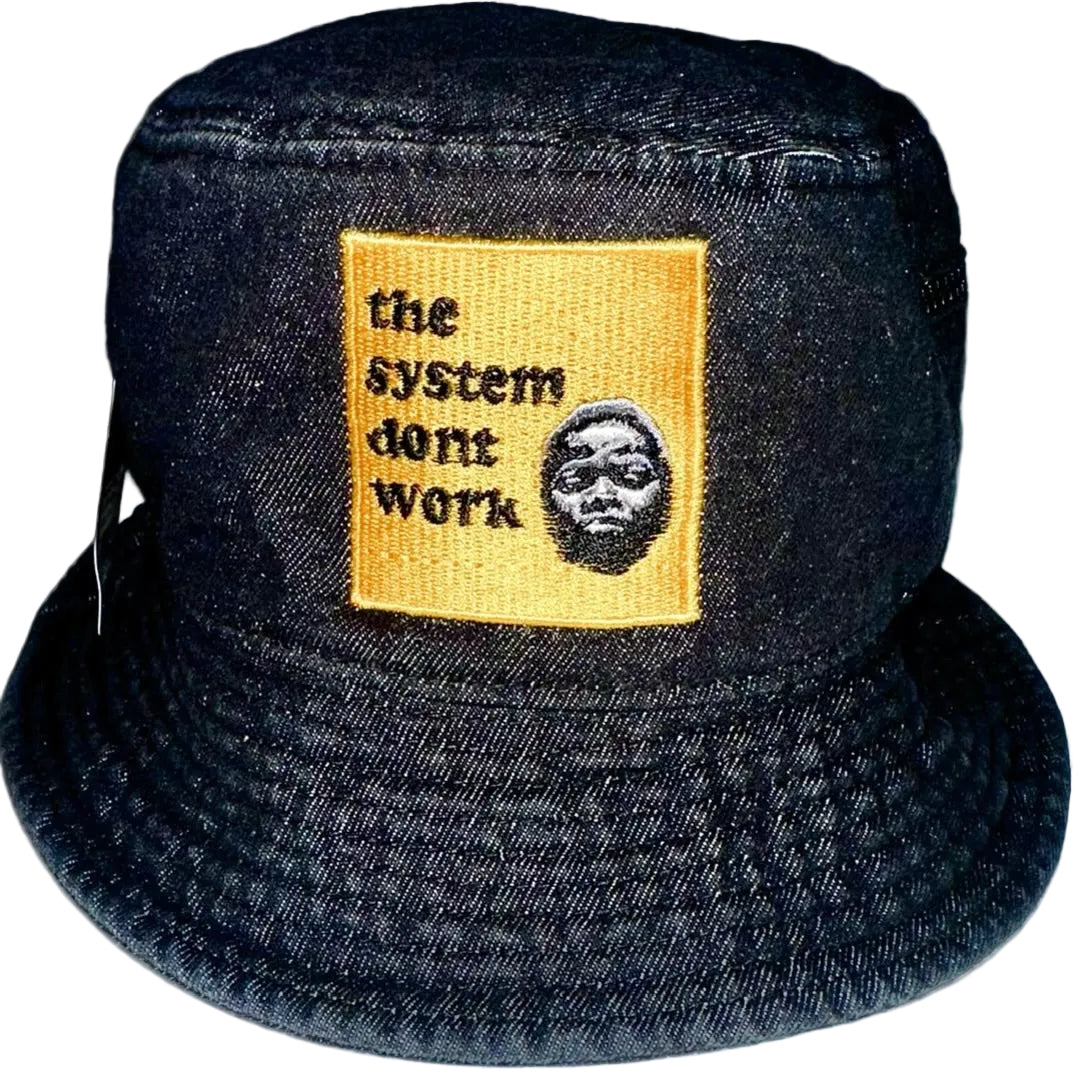 TSDW Black Denim Utility Bucket Hat