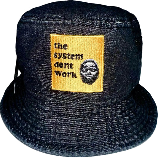 TSDW Black Denim Utility Bucket Hat