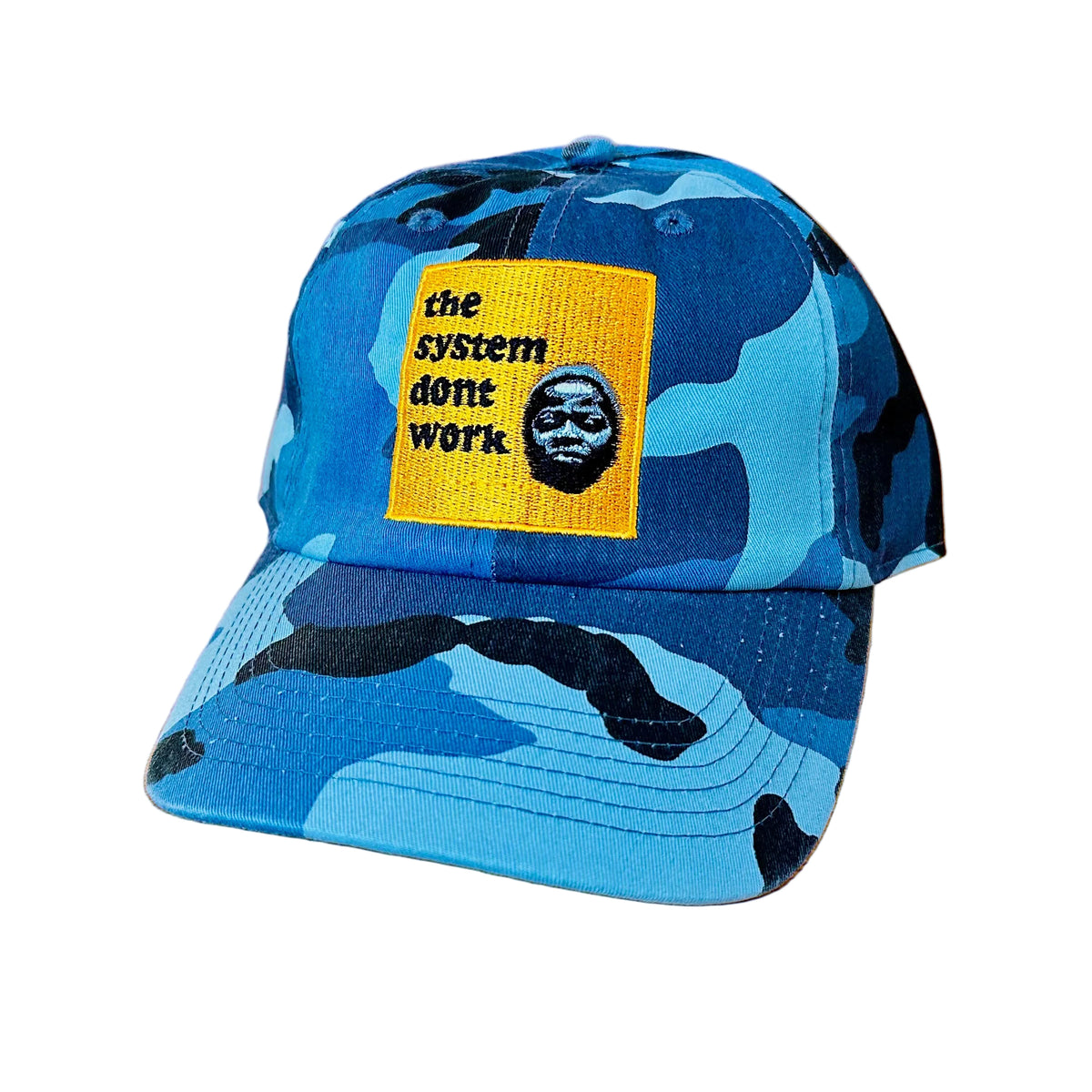 TSDW Night Camo Low-Pro ‘Dad Hat’ 🔵🧢⚫️🩵