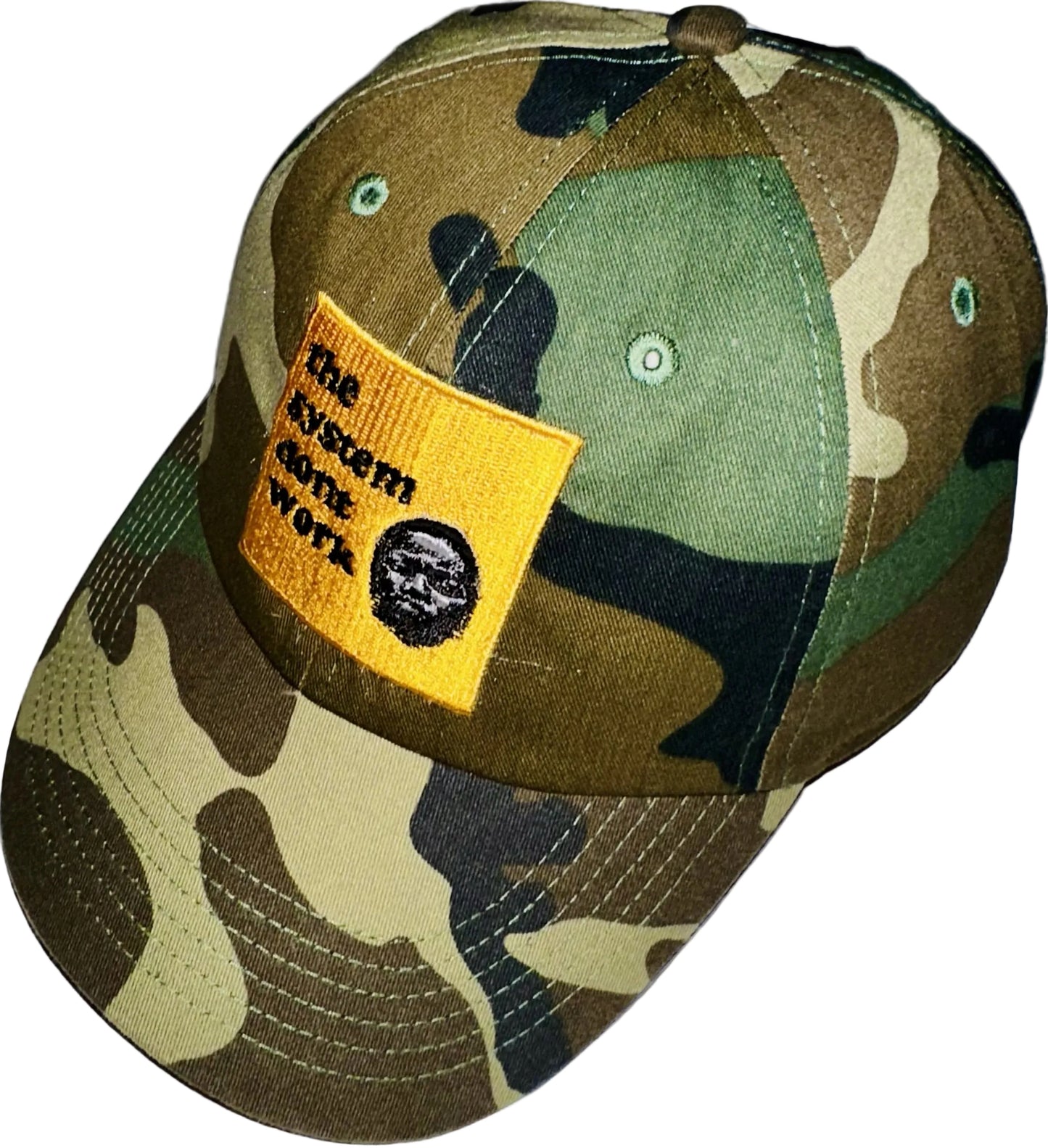 TSDW WOODLAND CAMO LOW-PRO DAD HAT 🟢🟤⚫️🧢⚠️