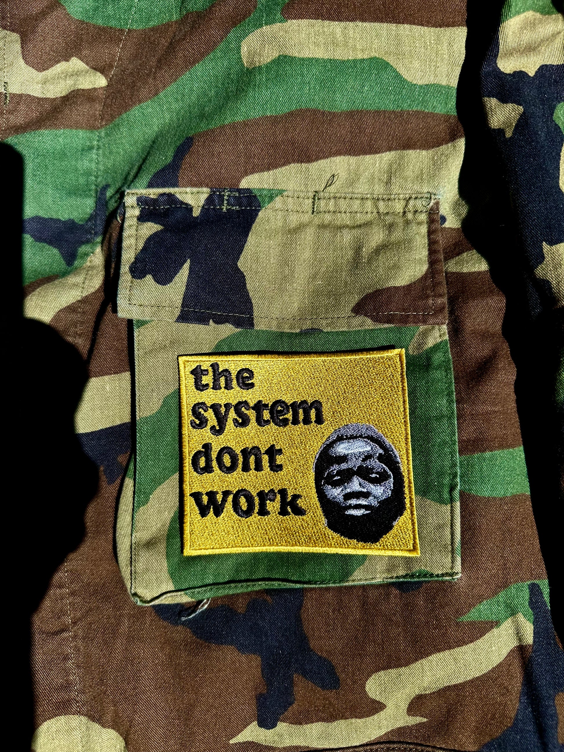 Square Patch TheSystemDontWork Embroidered 4” Inch Square Patch